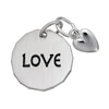 Thumbnail Image 0 of Rembrandt Charms® "LOVE" Tag and Heart in Sterling Silver