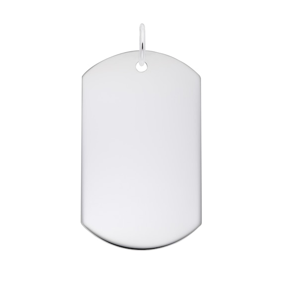 Rembrandt CharmsÂ® Dog Tag in Sterling Silver