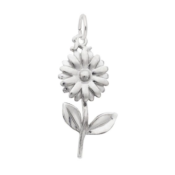 Rembrandt CharmsÂ® Daisy Flower in Sterling Silver