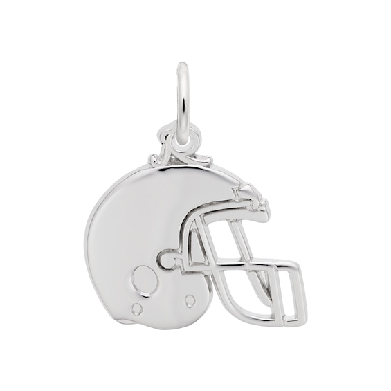 Rembrandt Charms® Football Helmet Profile in Sterling Silver