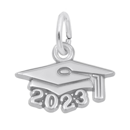 Rembrandt Charms® 2023 Graduation Cap in Sterling Silver