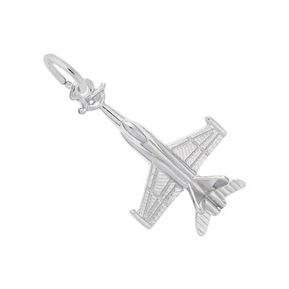 Rembrandt Charms® Fighter Jet in Sterling Silver