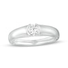 Thumbnail Image 1 of 1/2 CT. Certified Lab-Grown Diamond Solitaire Wedding Band in 14K White Gold (F/VS2)