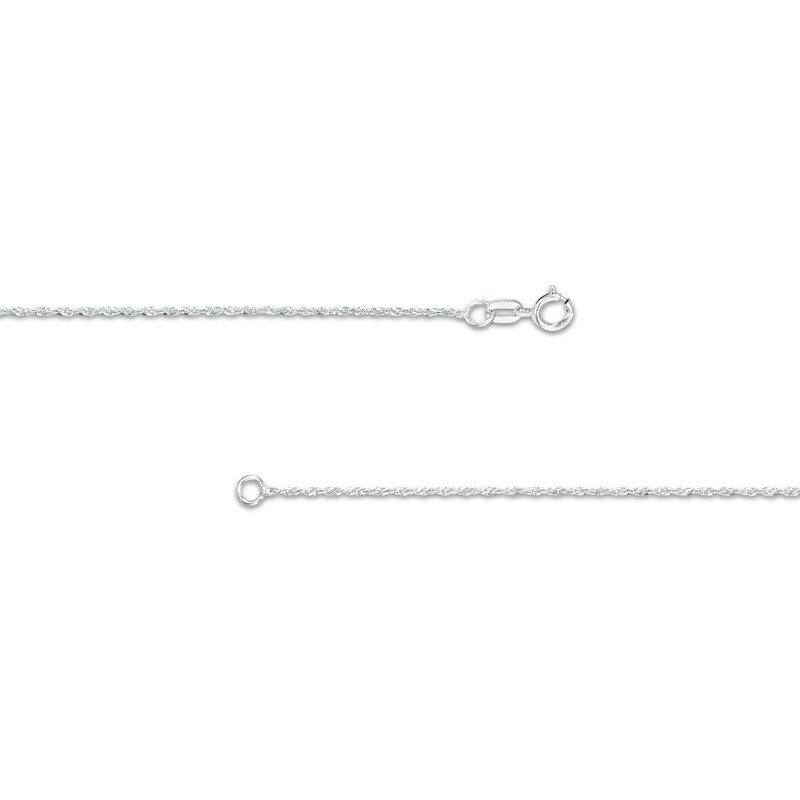 Main Image 3 of 1.0mm Singapore Chain Necklace in Solid 14K White Gold - 18"