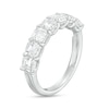 Thumbnail Image 2 of 2-1/2 CT. T.W. Certified Emerald-Cut Lab-Grown Diamond Seven Stone Anniversary Band in 14K White Gold (F/VS2)