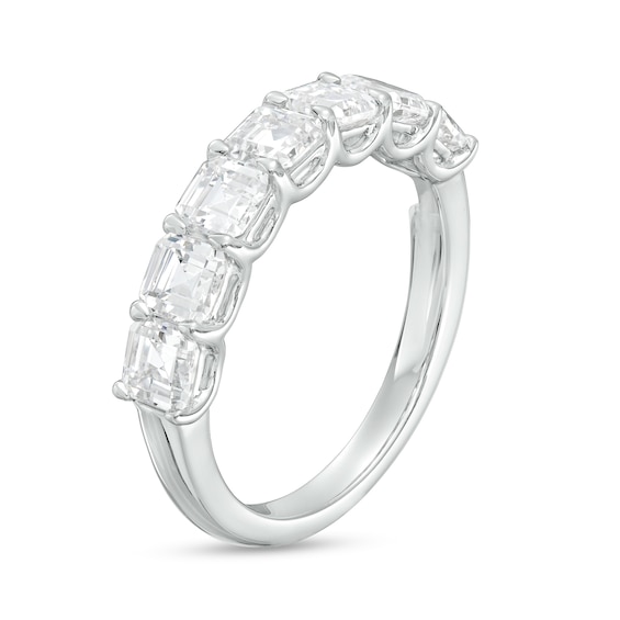 2-1/2 CT. T.w. Certified Emerald-Cut Lab-Grown Diamond Seven Stone Anniversary Band in 14K White Gold (F/Vs2)