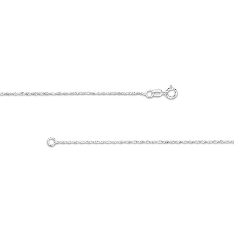 Main Image 2 of 1.0mm Singapore Chain Necklace in Solid 14K White Gold - 16"