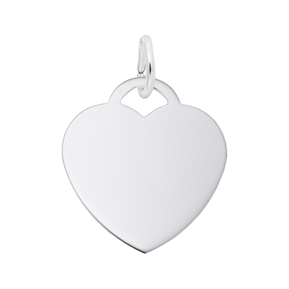 Rembrandt CharmsÂ® Heart Tag in Sterling Silver