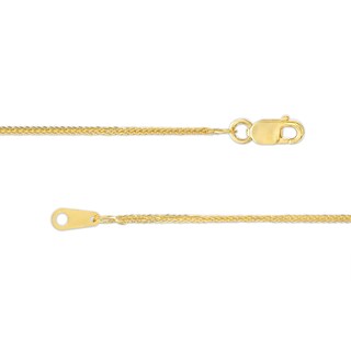 Main Image 3 of 0.85mm Wheat Chain Necklace in Solid 14K Gold - 18"