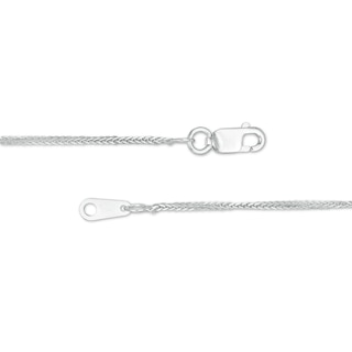 Main Image 3 of 0.85mm Wheat Chain Necklace in Solid 14K White Gold - 18"