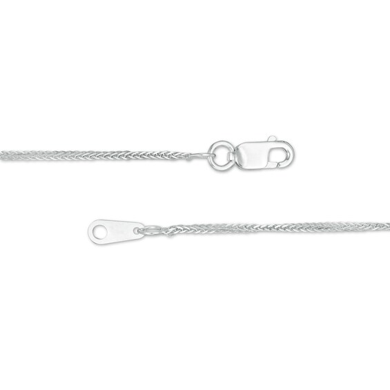 0.85mm Wheat Chain Necklace in Solid 14K Gold