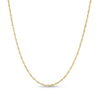 Main Image 1 of 1.25mm Singapore Chain Necklace in Solid 14K Gold - 20"