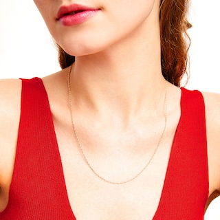 Main Image 2 of 1.25mm Singapore Chain Necklace in Solid 14K Gold - 20"