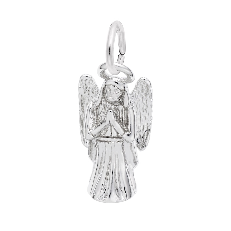 Rembrandt Charms® Praying Angel with Halo in Sterling Silver