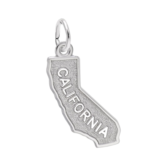 Rembrandt Charms® State of California in Sterling Silver