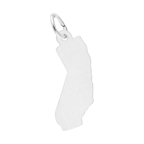 Rembrandt CharmsÂ® State of California in Sterling Silver