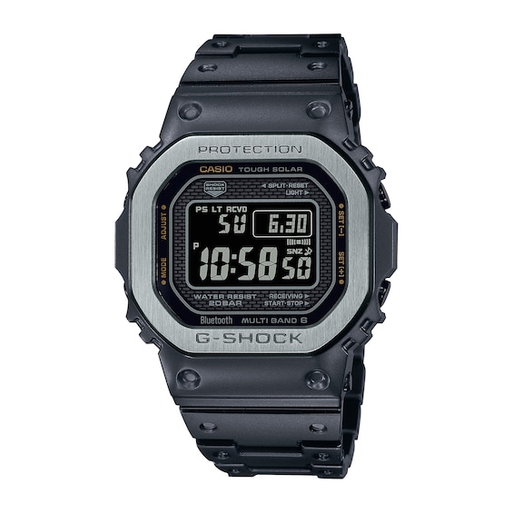 Men's Casio G-Shock Classic Black IP Watch with Square Black Dial (Model: Gmwb5000Mb-1)