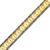 Thumbnail Image 1 of 1-1/2 CT. T.W. Black Diamond Double Row Spiked Line Bracelet in 10K Gold – 8.5"