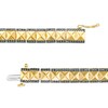 Thumbnail Image 3 of 1-1/2 CT. T.W. Black Diamond Double Row Spiked Line Bracelet in 10K Gold – 8.5"