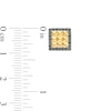Thumbnail Image 3 of 1/4 CT. T.W. Black Diamond Square-Shaped Frame Spiked Stud Earrings in 10K Gold