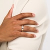 Thumbnail Image 2 of 1/4 CT. T.W. Black Diamond Spiked Five Stone Ring in 10K Two-Tone Gold