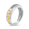 Thumbnail Image 3 of 1/4 CT. T.W. Black Diamond Spiked Five Stone Ring in 10K Two-Tone Gold