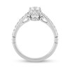 Thumbnail Image 4 of Enchanted Disney Majestic Princess 1 CT. T.W. Diamond Crown Contour Bridal Set in 14K White Gold
