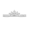 Thumbnail Image 6 of Enchanted Disney Majestic Princess 1 CT. T.W. Diamond Crown Contour Bridal Set in 14K White Gold