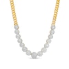 Thumbnail Image 1 of 1 CT. T.W. Multi-Diamond Curb Chain Necklace in 10K Gold - 16"