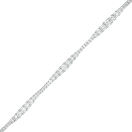 5 CT. T.W. Journey Certified Lab-Created Diamond Tennis Bracelet in 14K White Gold (F/SI2) - 7.25&quot;