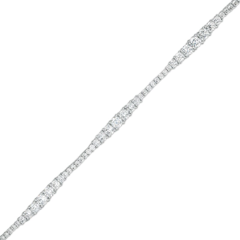 5 CT. T.W. Journey Certified Lab-Created Diamond Tennis Bracelet in 14K White Gold (F/SI2) - 7.25"