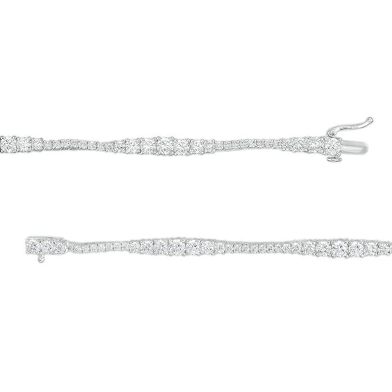 5 CT. T.w. Journey Certified Lab-Grown Diamond Tennis Bracelet in 14K White Gold (F/Si2) - 7.25"