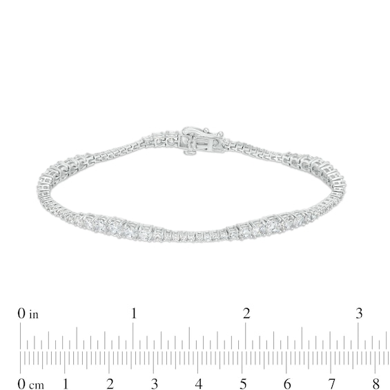 5 CT. T.w. Journey Certified Lab-Grown Diamond Tennis Bracelet in 14K White Gold (F/Si2) - 7.25"