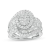 Thumbnail Image 1 of 1-1/2 CT. T.W. Oval Multi-Diamond Swirl Bypass Ring in 10K White Gold