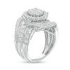 Thumbnail Image 3 of 1-1/2 CT. T.W. Oval Multi-Diamond Swirl Bypass Ring in 10K White Gold