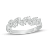 Thumbnail Image 1 of 1/3 CT. T.W. Multi-Diamond Leaves Ring in 10K White Gold
