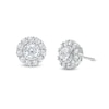 Thumbnail Image 1 of 1 CT. T.W. Diamond Frame Stud Earrings in 10K White Gold