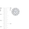 Thumbnail Image 3 of 1 CT. T.W. Diamond Frame Stud Earrings in 10K White Gold