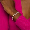 Thumbnail Image 2 of 2-1/2 CT. T.W. Multi-Diamond Double Row Alternating Link Bracelet in 10K White Gold – 7.5"