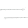 Thumbnail Image 3 of 2-1/2 CT. T.W. Multi-Diamond Double Row Alternating Link Bracelet in 10K White Gold – 7.5"
