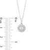 Thumbnail Image 4 of 1/2 CT. T.W. Diamond Frame Pendant in 10K White Gold