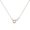 Thumbnail Image 5 of Opal and 1/20 CT. T.W. Diamond Braided Cross Pendant in 10K Rose Gold