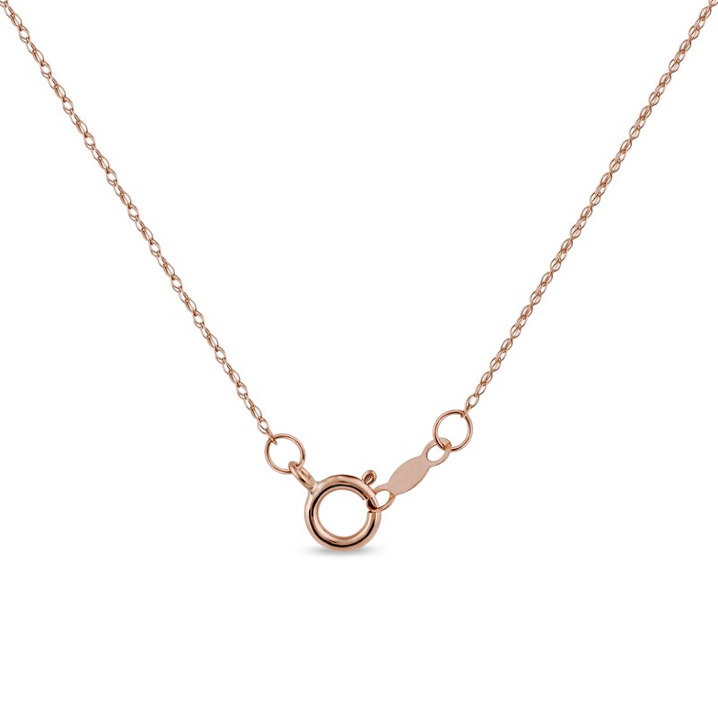 Main Image 5 of Cushion-Shaped Lab-Created Opal and White Sapphire Double Frame Split Bail Pendant in 10K Rose Gold
