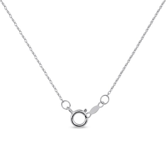 Oval Lab-Created Opal and White Sapphire Art Deco Shadow Frame Pendant in Sterling Silver