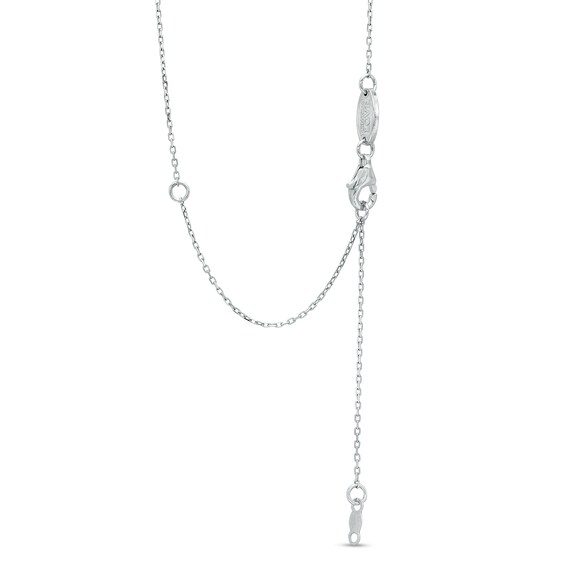 The Kindred Heart from Vera Wang Collection 1/10 CT. T.w. Diamond Layered Heart Pendant in Sterling Silver â 19"