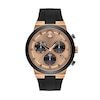 Thumbnail Image 1 of Men's Movado Bold® Fusion Rose-Tone IP and Black Ceramic Chronograph Strap Watch with Rose-Tone Dial (Model: 3600854)