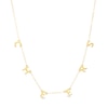 Thumbnail Image 1 of "CHEERS" Letter Station Necklace in 10K Gold – 17"