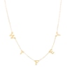 Thumbnail Image 1 of "WIFEY" Letter Station Necklace in 10K Gold – 17"