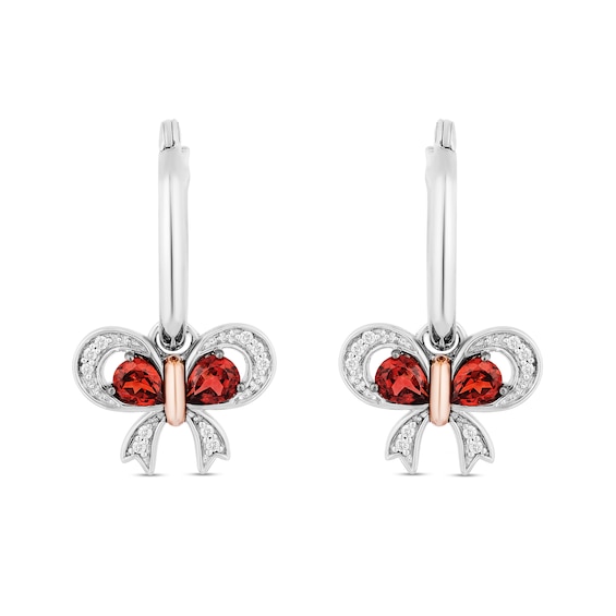 Lacquered White Real Rose Dangle Earrings