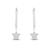 Thumbnail Image 1 of Enchanted Disney Tinker Bell 1/10 CT. T.W. Diamond Star Drop Earrings in Sterling Silver and 10K Gold